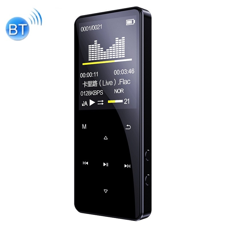 mrobo-M11 A6 1.8 inch Multi-function Touch MP3 Player Student MP4 Mini Walkman, Support External TF Card, Body color: Bluetooth  Touchpad, Memory