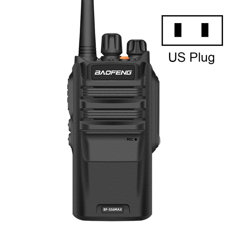 Baofeng BF-S56MAX High-power Waterproof Handheld Communication Device Walkie-talkie, Plug Specifications:US Plug - Shopkiz.com