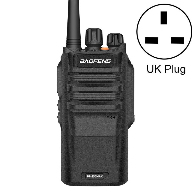 Baofeng BF-S56MAX High-power Waterproof Handheld Communication Device Walkie-talkie, Plug Specifications:UK Plug - Shopkiz.com