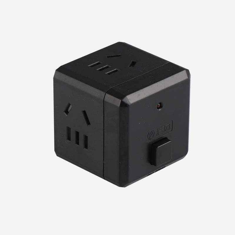 Cube Socket Converter Plug Multifunctional USB Power Strip Panel, CN Plug, Specification: QF-M13-1K Black - Shopkiz.com