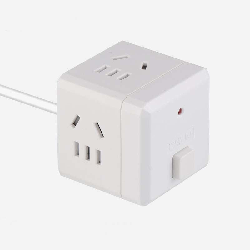 Cube Socket Converter Plug Multifunctional USB Power Strip Panel, CN Plug, Specification: QF-M13K White - Shopkiz.com