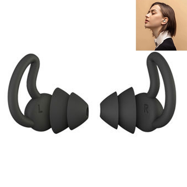 1 Pair Shark Fin Nnti-falling and Noise-reducing Earplugs Anti-Noise Earplugs For Sleeping Dormitory Noise Cancelling And Noise Prevention