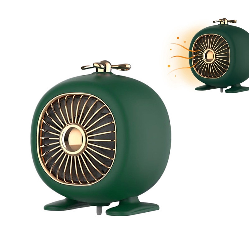 M1 Home Office Student Dormitory Mini  Portable Silent Desktop Speed Heater CN Plug(Grass Green) - Shopkiz.com