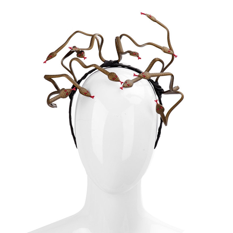Halloween Carnival Stage Props Headdress Medusa Snake Cosplay Headband - Shopkiz.com