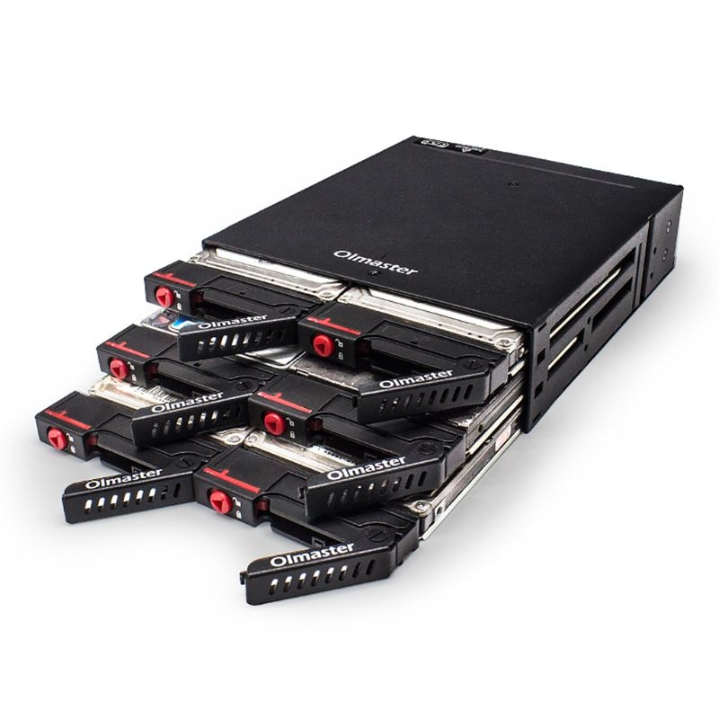 OImaster MR-6601 Six-Bay Optical Drive Hard Disk Box - Shopkiz.com