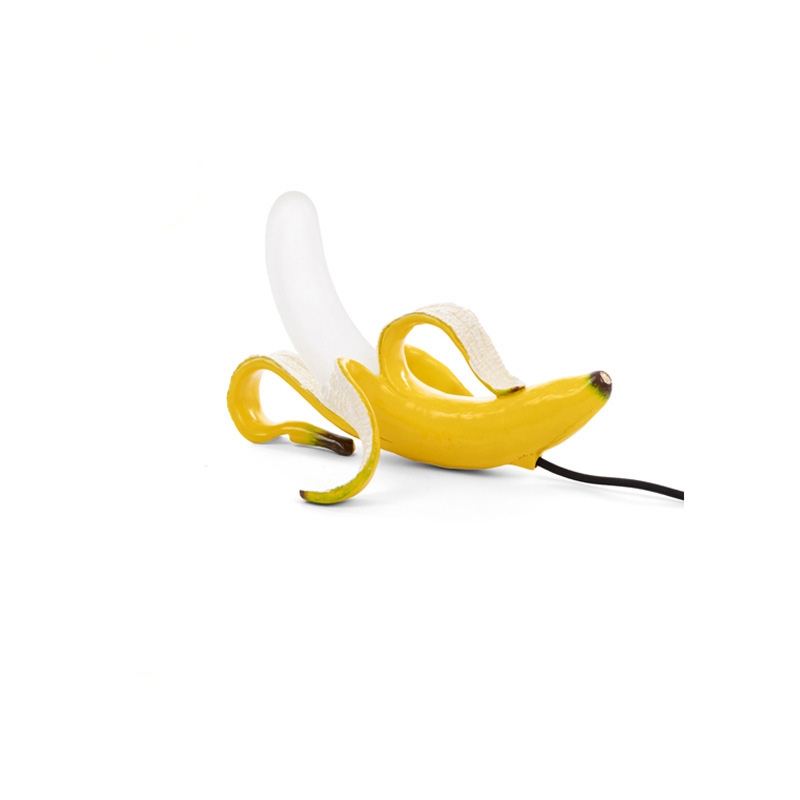 Banana Table Lamp Bedroom Decoration Lamp, Specification: AU Plug, Style:Sitting Posture(Spray Paint) - Shopkiz.com