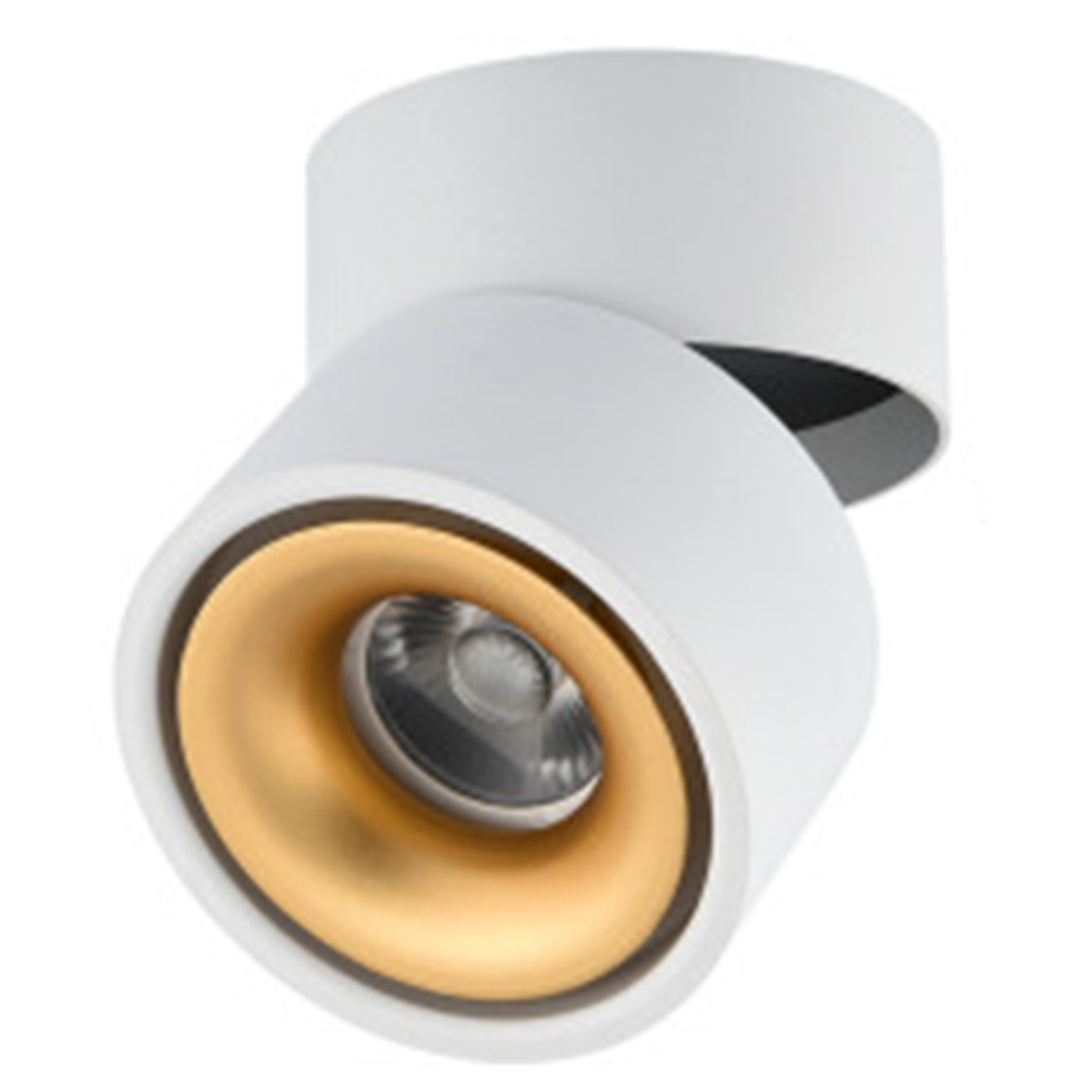 360 Degrees Rotatable Foldable COB LED Background Spot Light Surface Mounted Ceiling Lamp, Wattage:7W, Emitting Color:White(White Gold) - Shopkiz.com
