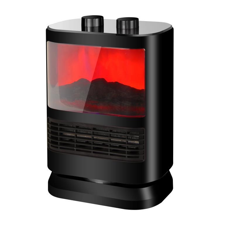 Winter Home And Office Dual-Purpose Shaking Head Heater Speed Heating Heater, CN Plug(Black) - Shopkiz.com