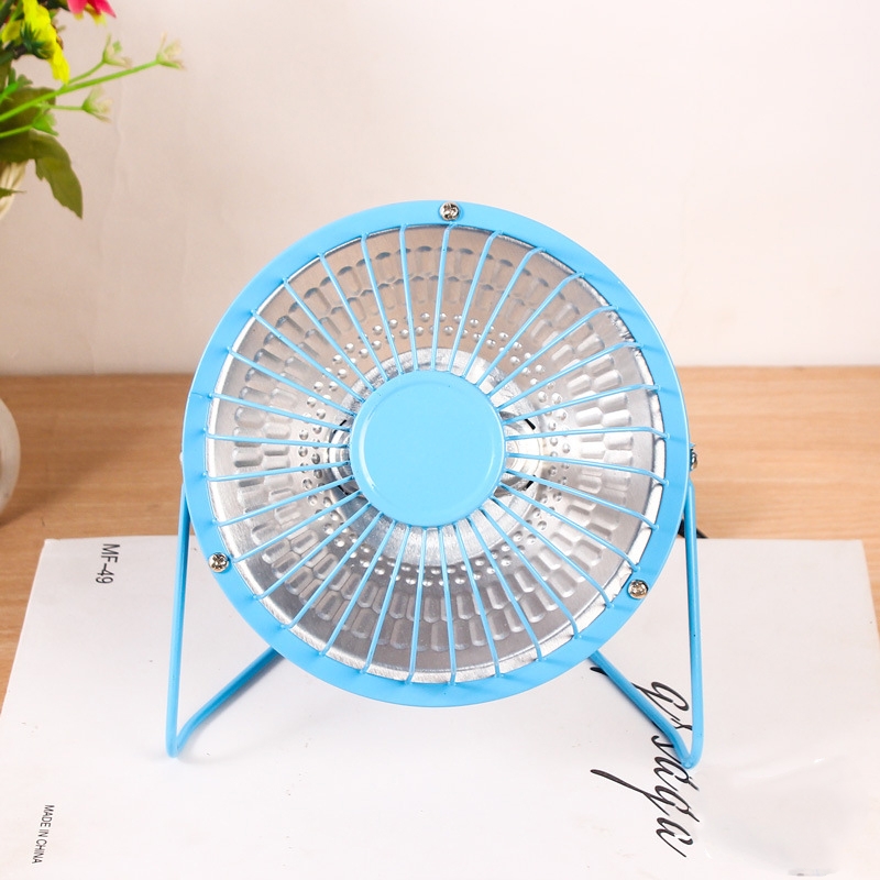 Household Heater Small Sun Electric Fan Mini Heater Desktop Heater, CN Plug, Colour: (Four Inches) Blue - Shopkiz.com