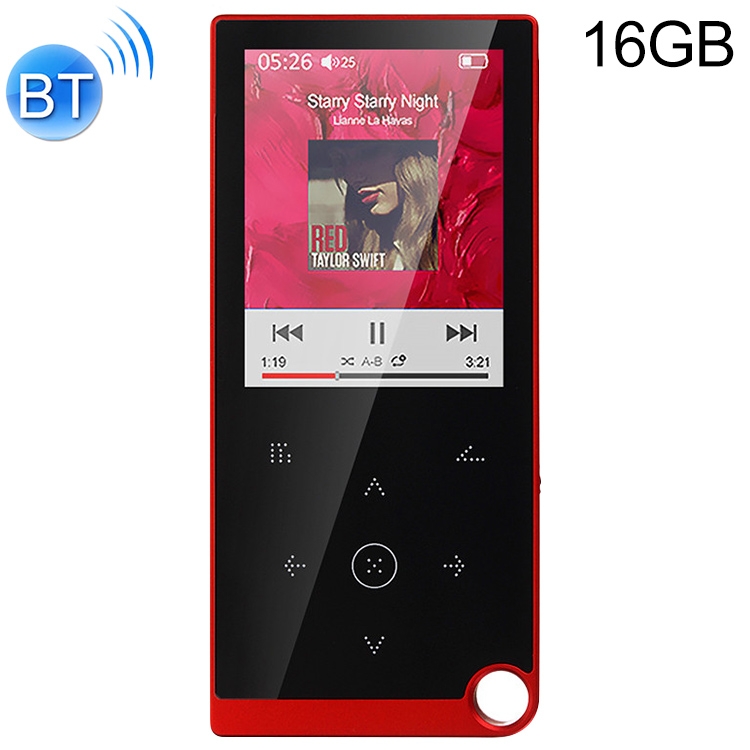 E05 2.4 inch Touch-Button MP4 / MP3 Lossless Music Player, Support E-Book / Alarm Clock / Timer Shutdown, Memory Capacity: 16GB Bluetooth