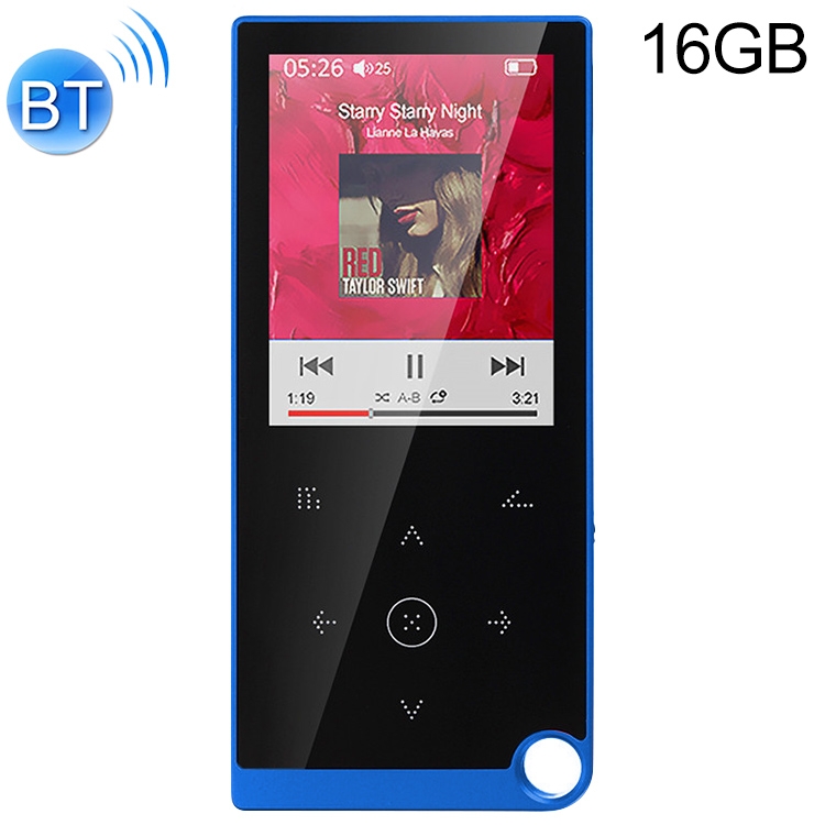 E05 2.4 inch Touch-Button MP4 / MP3 Lossless Music Player, Support E-Book / Alarm Clock / Timer Shutdown, Memory Capacity: 16GB Bluetooth