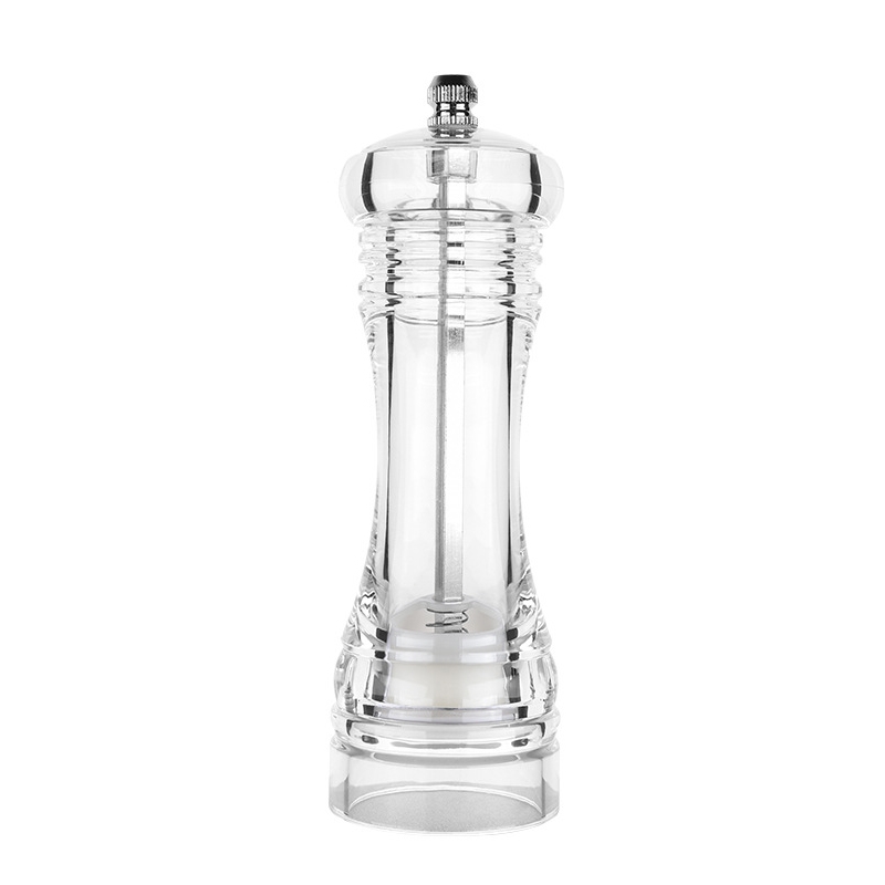 Acrylic Transparent Pepper Grinder Manual Pepper Grinder Ceramic Core Multi-Purpose Seasoning Bottle, Specification: 5 Inch - Shopkiz.com