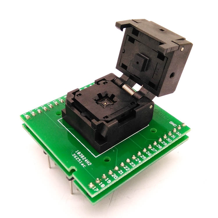 QFN32-0.5 Burning Seat Chip Test Seat Flip Shrapnel Double-Layer Board Programming Seat - Shopkiz.com