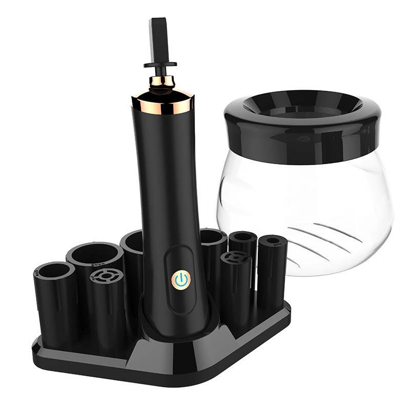 Makeup Brush Cleaner the Glue Dispenser Electric Quick-drying Instrument(Black) - Shopkiz.com