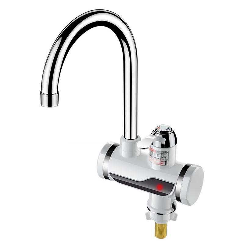 Kitchen Instant Electric Hot Water Faucet Hot & Cold Water Heater CN Plug Specification: Lamp Display Lower Water Inlet - Shopkiz.com