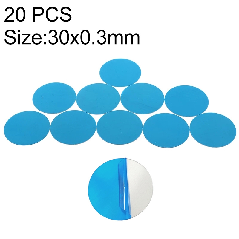 20 PCS Metal Plate Disk Iron Sheet For Magnetic Car Phone Stand Holder(30x0.3mm) - Shopkiz.com