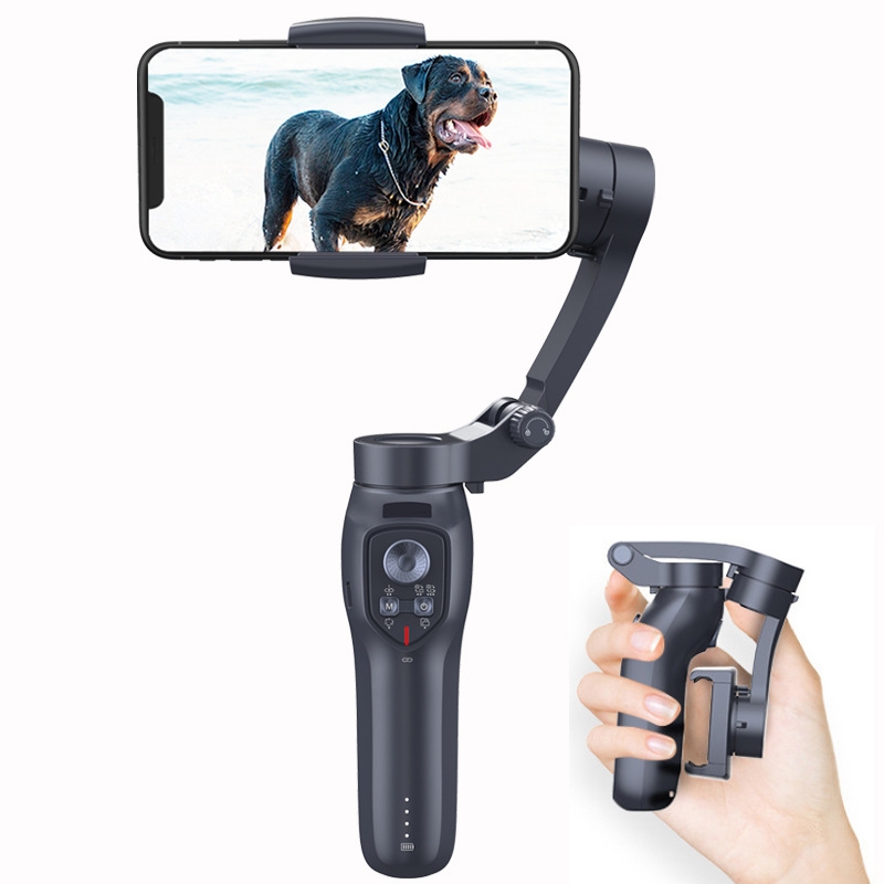 L7C Mobile Phone Three-Axis Stabilizer Handheld Mini Folding Anti-Shake Gimbal(English Version) - Shopkiz.com