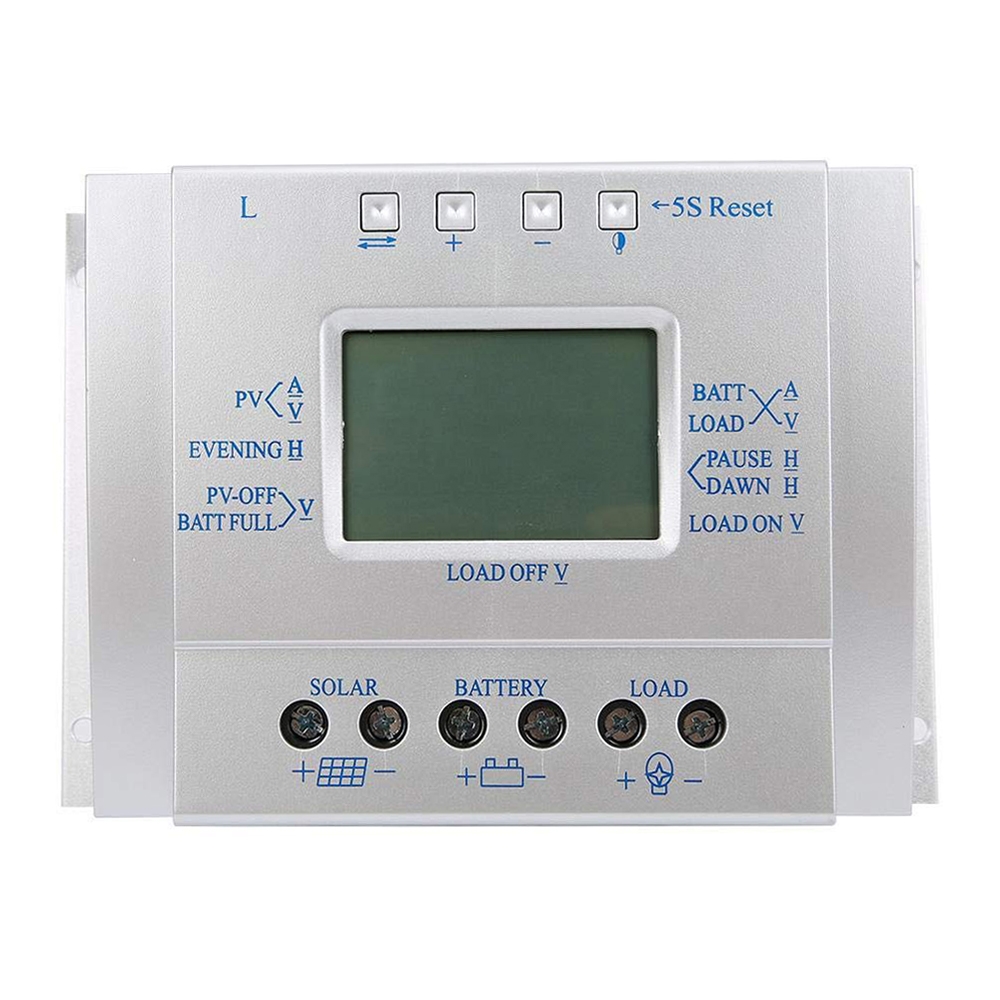 L60 12V/24V 60A Solar Controller Power Voltage Current LCD Display Solar Charge Controller - Shopkiz.com