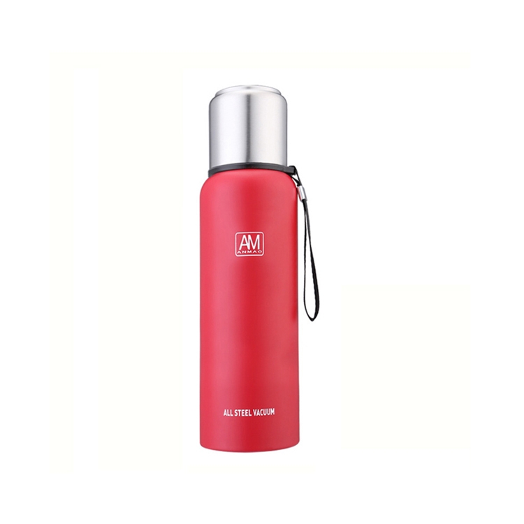 304 Stainless Steel Insulated Mug Large Capacity Sports Water Cup Outdoor Travel Pot, Capacity: 500ml(Red) - Shopkiz.com