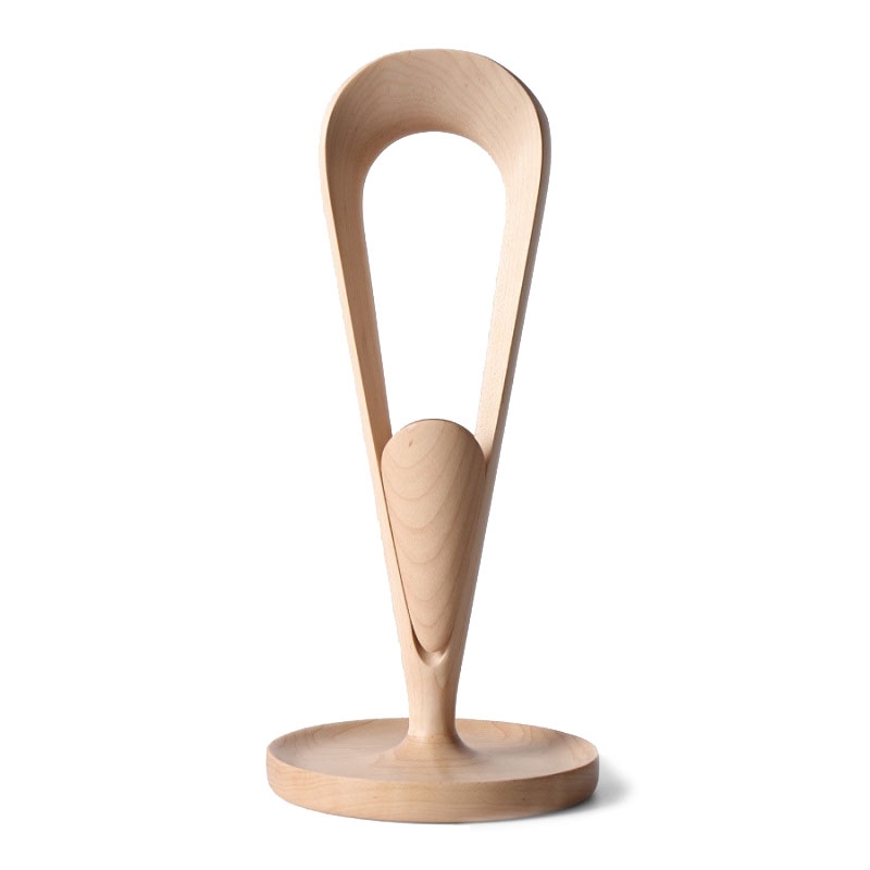 Solid Wood Headset Bracket Debris Storage Tray with Winder (Maple) - Shopkiz.com