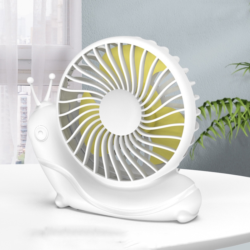 GT-05 Mini Portable USB Snail Fan(White) - Shopkiz.com