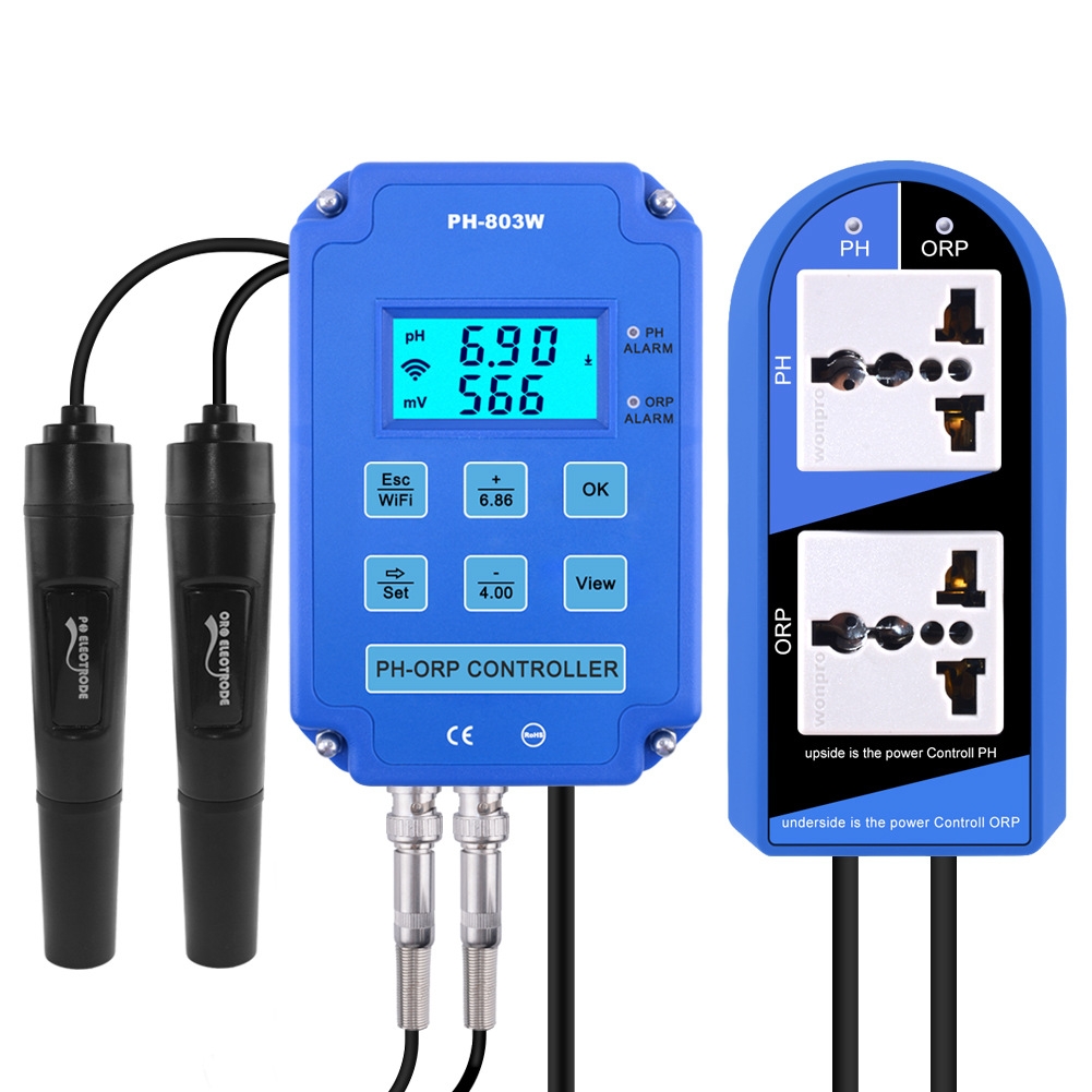 KL-803W Mobile Phone WIFI Monitoring Digital Acid-Base And Redox Controller Household PH Meter, EU Plug - Shopkiz.com