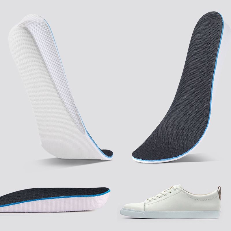 3 Pairs Increased Insole Full Mat EVA Sports Breathable Comfort Increased Pads for Men and Women, Size: 36(Black 1.5cm) - Shopkiz.com