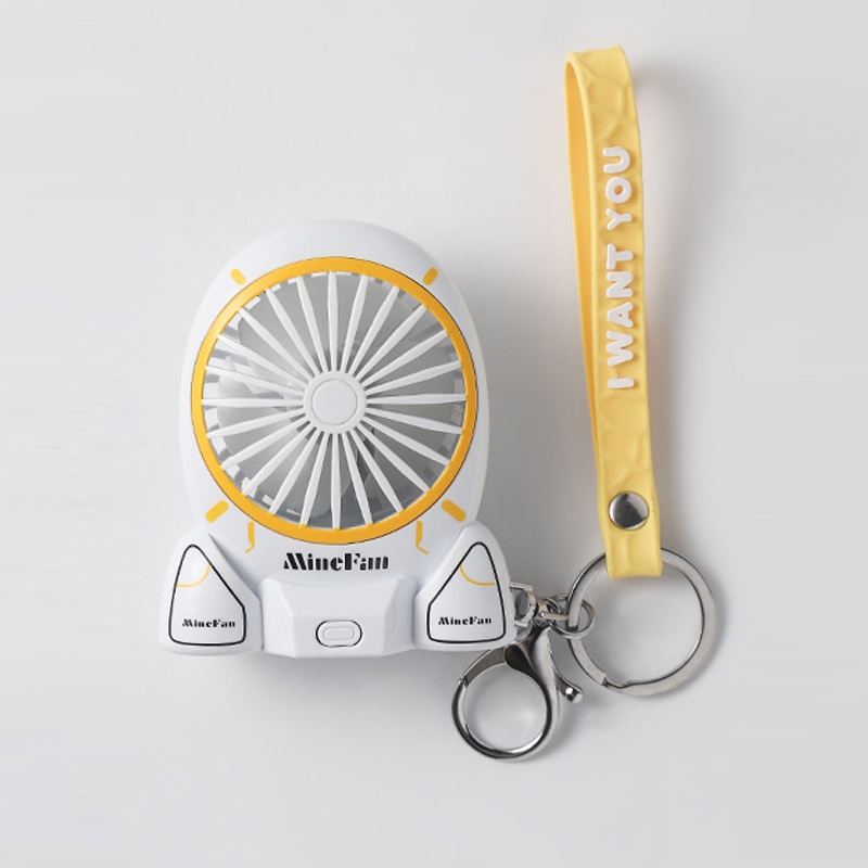 Children Small Pendant Fan Toy Portable Cartoon USB Desktop Handheld Mini Fan(Pony Yellow) - Shopkiz.com