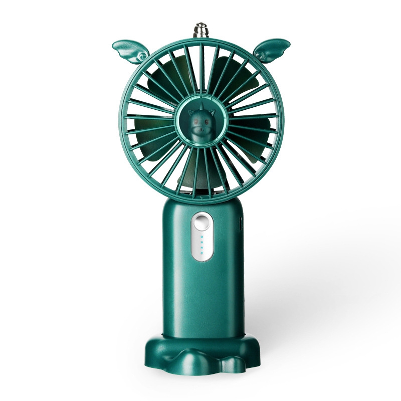 N12 Office Desktop USB Handheld Mini Fan, Fan diameter: 3000 MAH(Jade Green) - Shopkiz.com