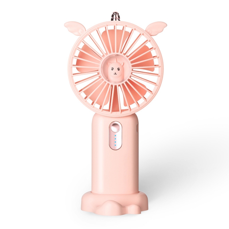 N12 Office Desktop USB Handheld Mini Fan, Fan diameter: 3000 MAH(Teenage Powder) - Shopkiz.com