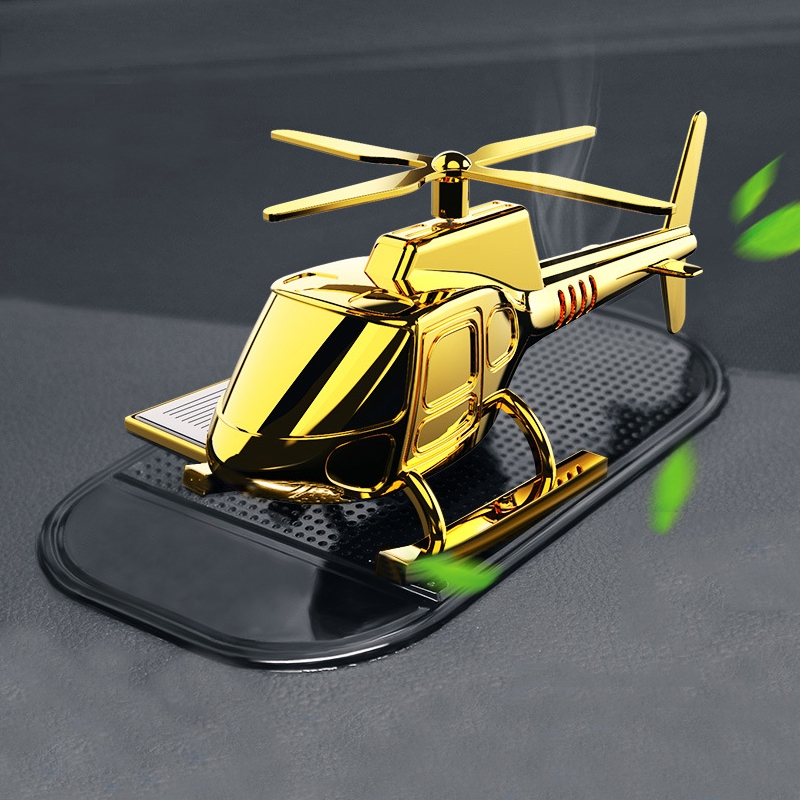 In-Car Odor-Removing Decorations Car-Mounted Helicopter-Shaped Aromatherapy Decoration Products Specification: Golden/No Aromatherapy Core -