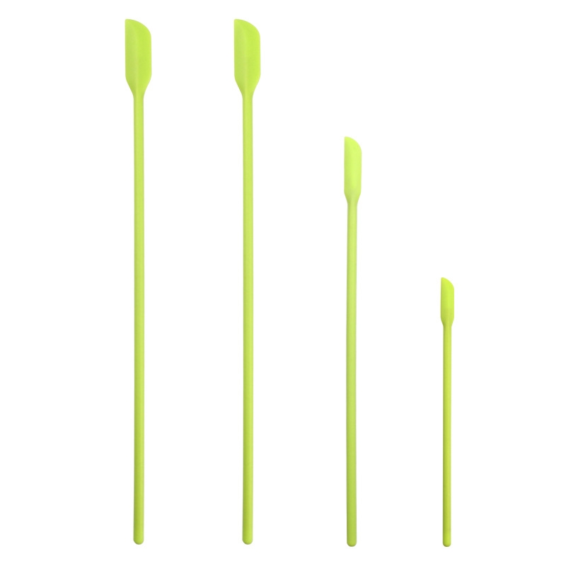 4 in 1 Silicone Mini-Pointed Scraper Lengthening Cosmetic Bottle Scraper Jam Spatula Set(Green) - Shopkiz.com
