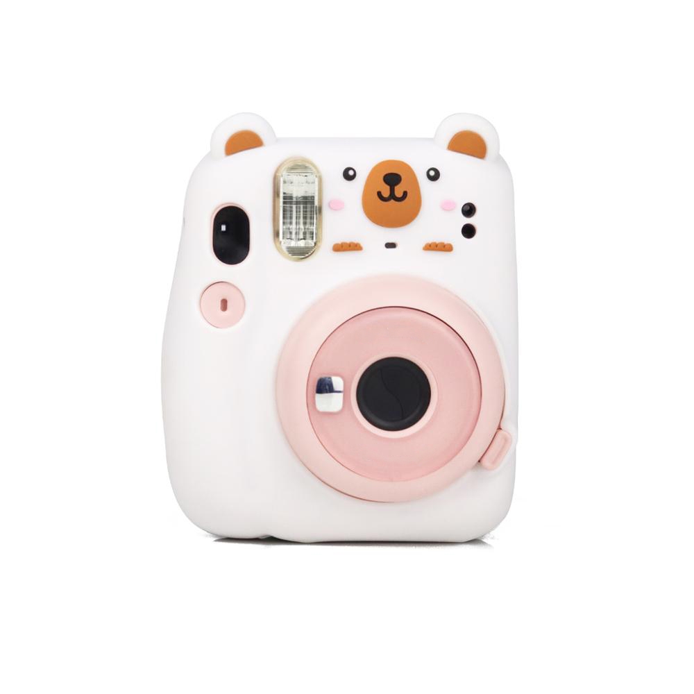 For Fujifilm Instax Mini 11 Cute Cartoon Silicone Shockproof Protective Case( Bear) - Shopkiz.com