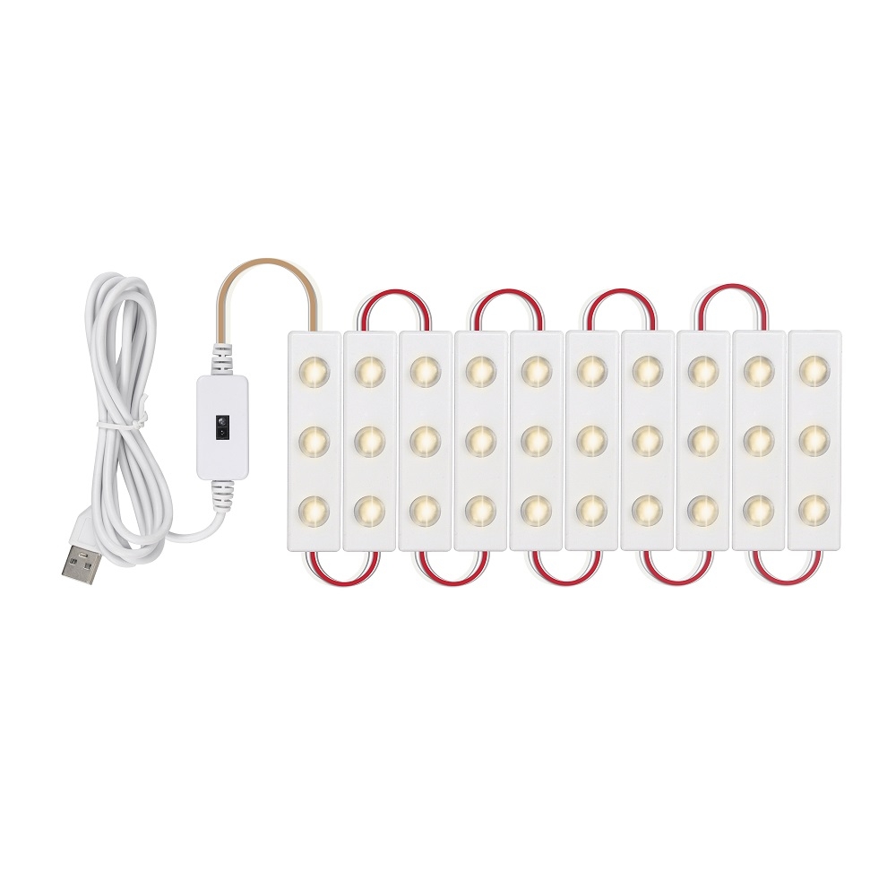 10 in 1 LED Mirror Front Lamp USB Infrared Sensor Makeup Mirror Fill Light - Shopkiz.com