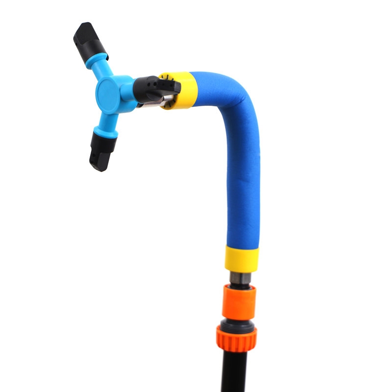 Trampoline 360 Degree Automatic Rotating Sprinkler Gardening Water Toy,Size: Small (Blue) - Shopkiz.com