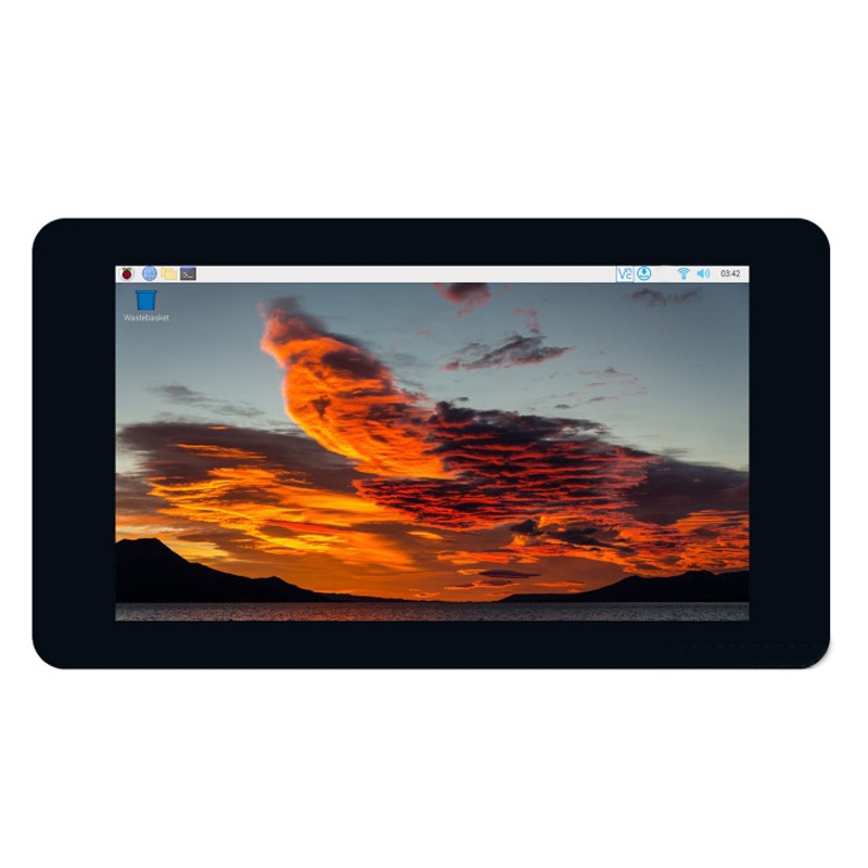 Waveshare 7 inch 800×480 IPS Capacitive Touch Display, DSI Interface, 5-Point Touch without Case - Shopkiz.com