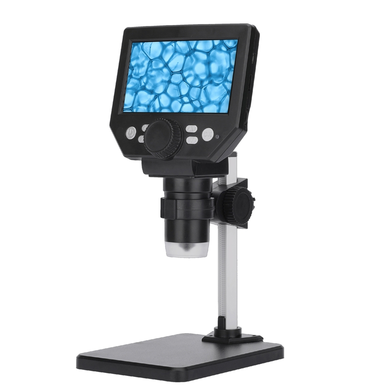 G1000 Digital Microscope HD Mobile Phone Repair Electron Microscope, Specification: Aluminum Plastic Bracket - Shopkiz.com