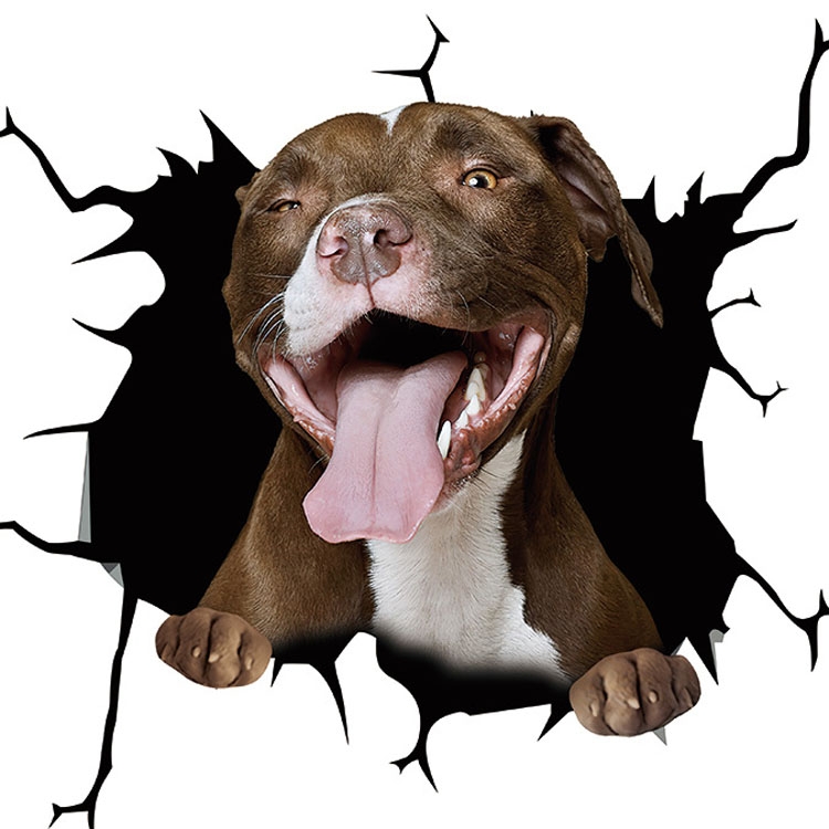 7 PCS Animal Wall Stickers Puppy Hole Car Window Static Sticker(Puppy 03) - Shopkiz.com