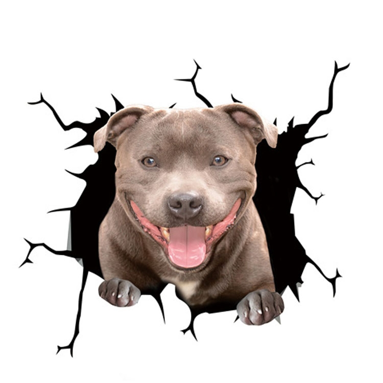 7 PCS Animal Wall Stickers Puppy Hole Car Window Static Sticker(Puppy 04) - Shopkiz.com