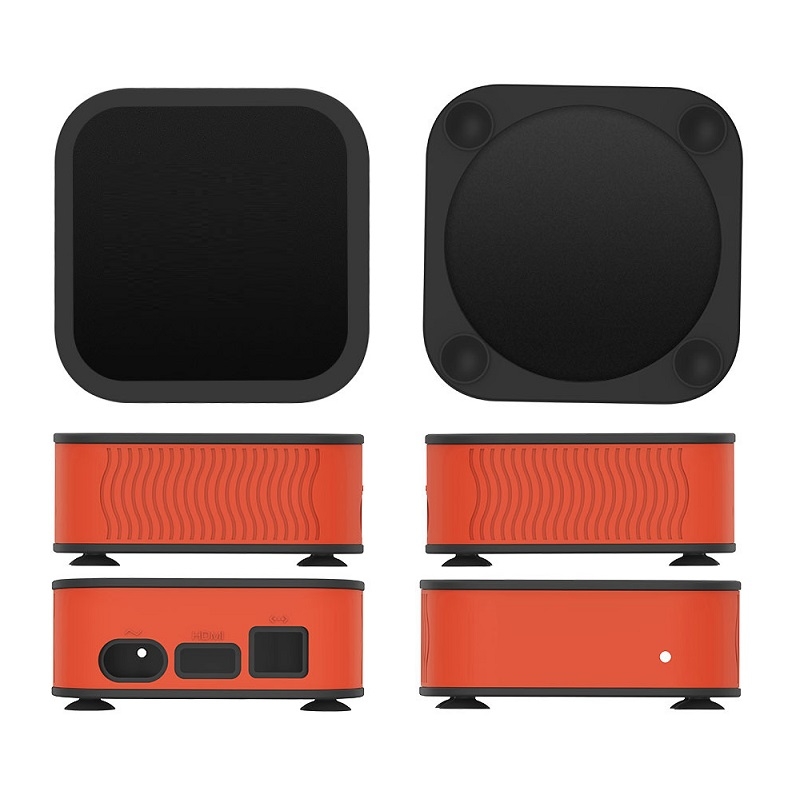 T7 Set-top Box Silicone Case Anti-drop Dust-proof Protective Sleeve for Apple TV 4K(Orange) - Shopkiz.com