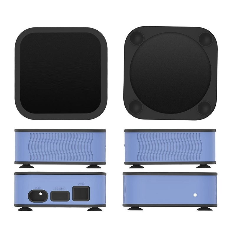 T7 Set-top Box Silicone Case Anti-drop Dust-proof Protective Sleeve for Apple TV 4K(Luminous Blue) - Shopkiz.com