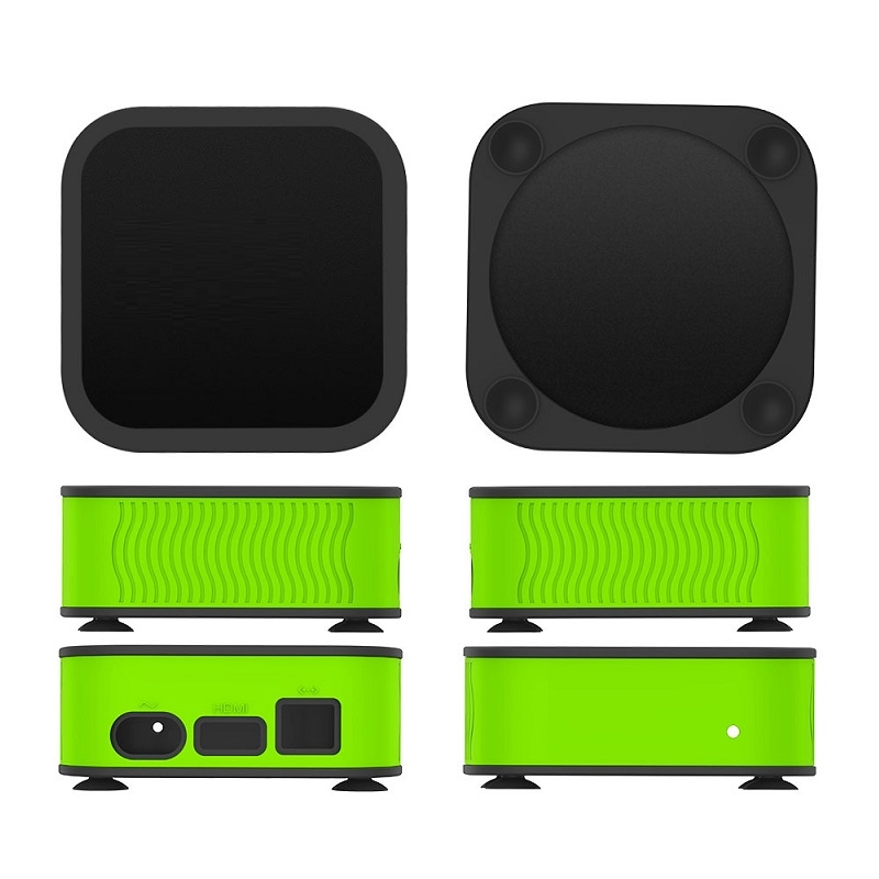 T7 Set-top Box Silicone Case Anti-drop Dust-proof Protective Sleeve for Apple TV 4K(Luminous Green) - Shopkiz.com