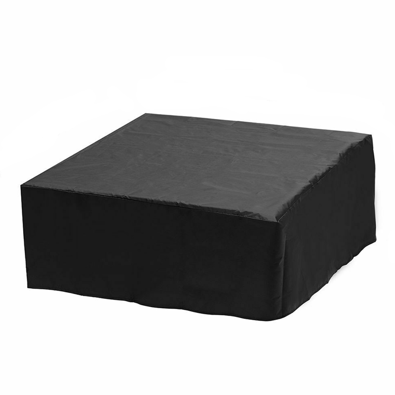 Waterproof And Dustproof Cover For Bathtub Swimming Pool Table And Chair Falling Leaves Protection Cover, Size: 231x231x30cm(Black) - Shopkiz.com