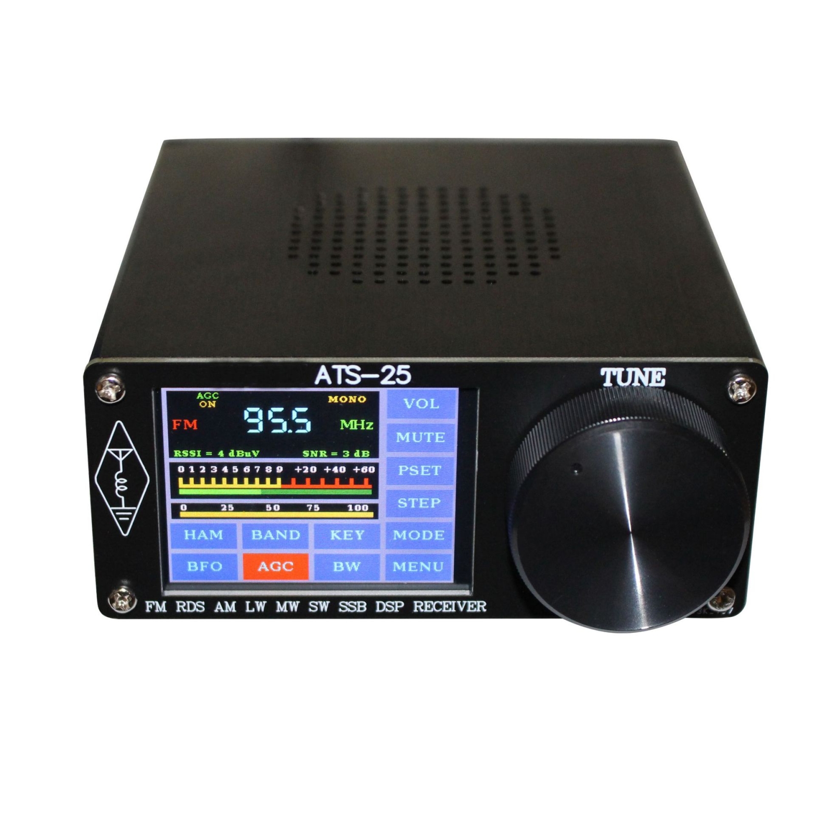 Si4732 ATS-25 2.4-Inch Touch Screen Full-Band Radio Receiver DSP Receiver - Shopkiz.com