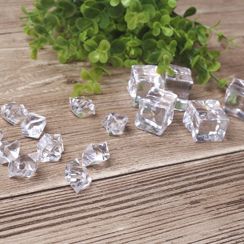 20 PCS Irregular +5 PCS Square Fake Ice Cube Photo Props Gourmet Photography Decoration Model - Shopkiz.com
