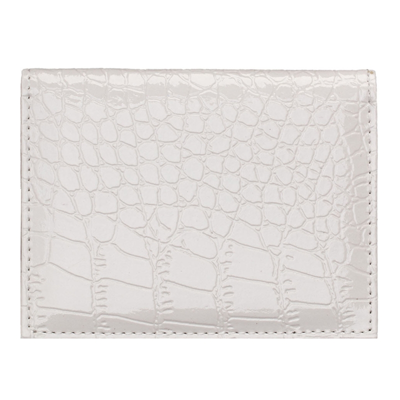 PCVC1009 Crocodile Pattern PU Card Holder CDC Document Holder(White) - Shopkiz.com