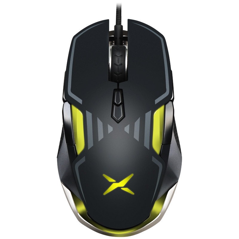 DELUX M628BU 9 Keys Ergonomic Left and Right Hand RGB Breathing Light Wired Mouse(Black) - Shopkiz.com