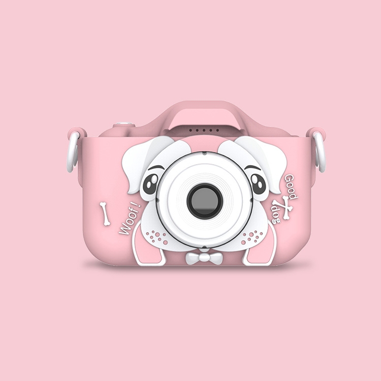 Q9 Children Digital Camera Mini Cartoon Toy Camera, Style:Dual Cameras(Pink) - Shopkiz.com