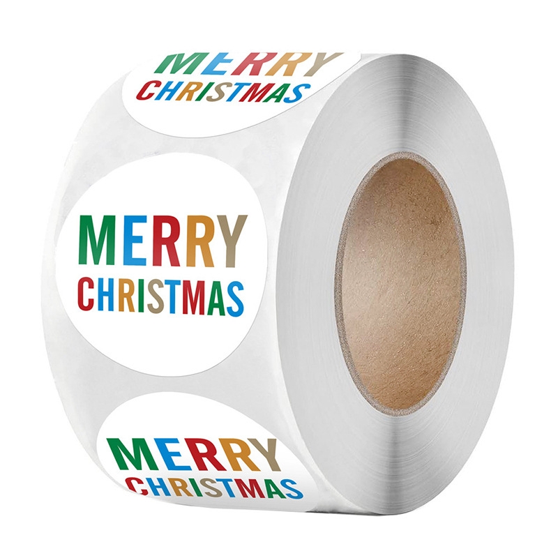 LG-210730-38-005 Christmas Sticker Gift Tags In Rolls With Colorful Letters(Colorful) - Shopkiz.com