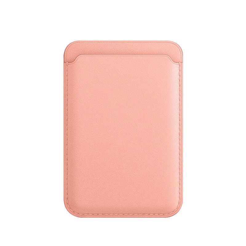MagSafe Magnetic Leather Card Case Holster For iPhone (Pink) - Shopkiz.com